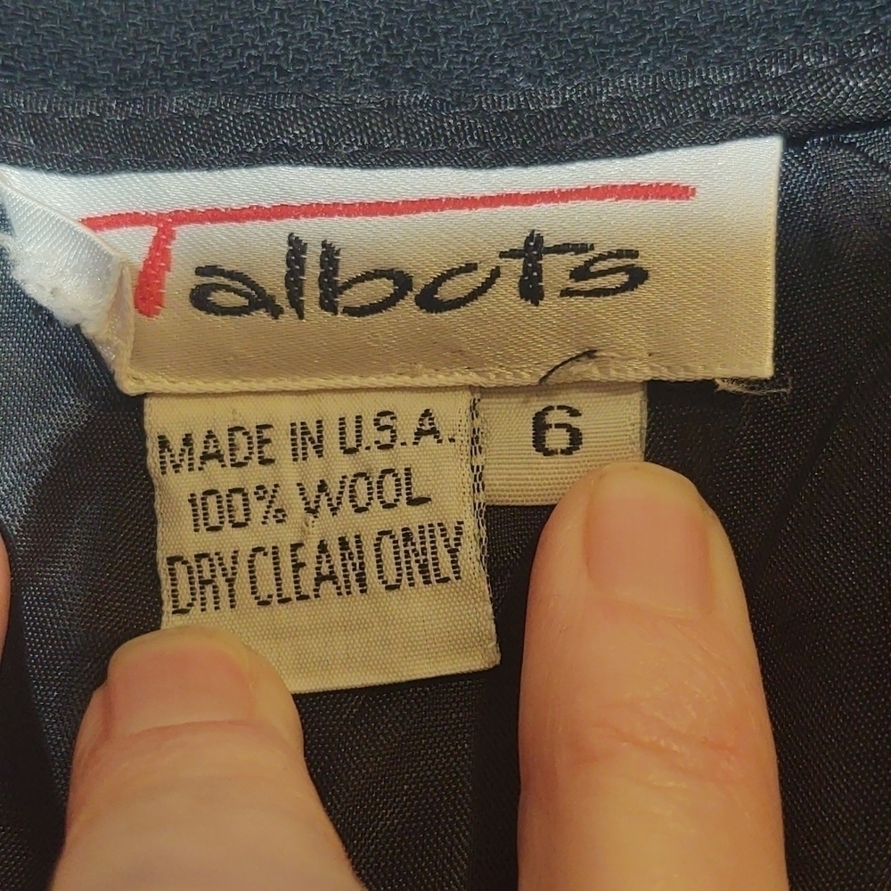 Talbots 100% Wool Black Women's Trousers - Picture 4 of 10